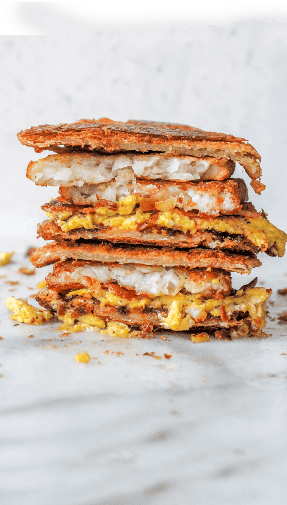 BREAKFAST EGG SANDWICH HACK  Crispy One Pan Egg Toast 