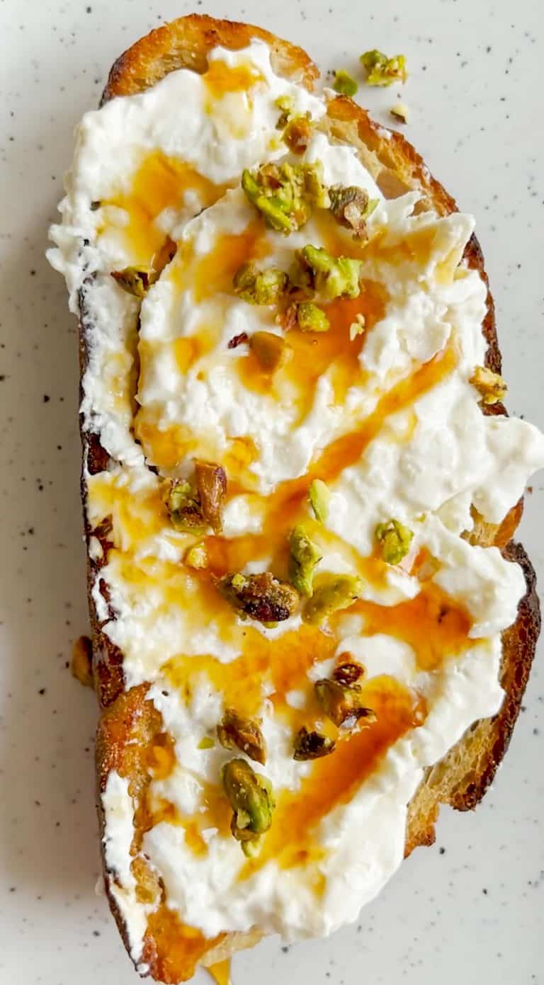 Burrata Toast With Pistachios And Hot Honey Bon Abbetit burrata-toast-with-pistachios-and-hot-honey-bon-abbetit