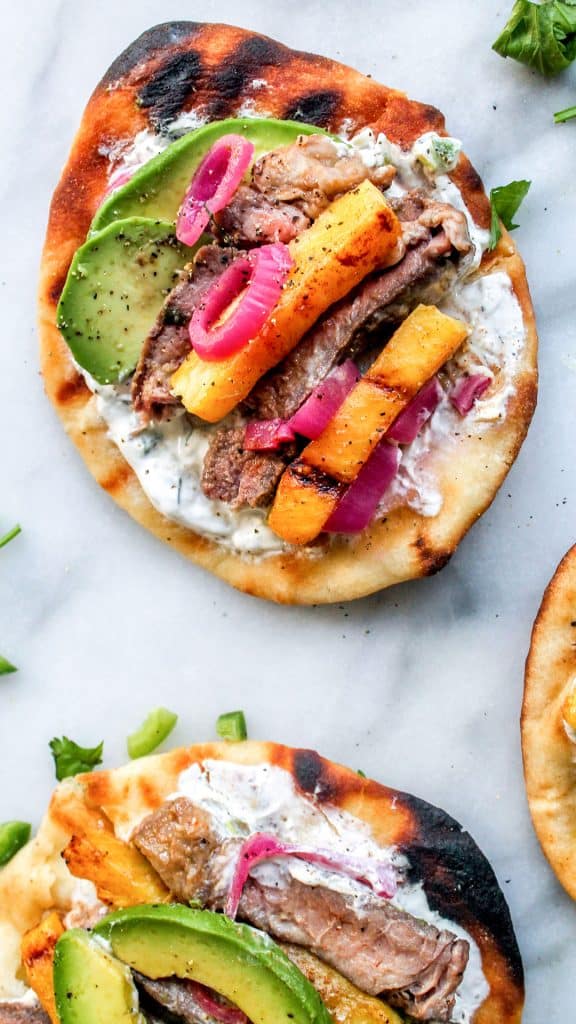 Steak Pineapple Flatbread