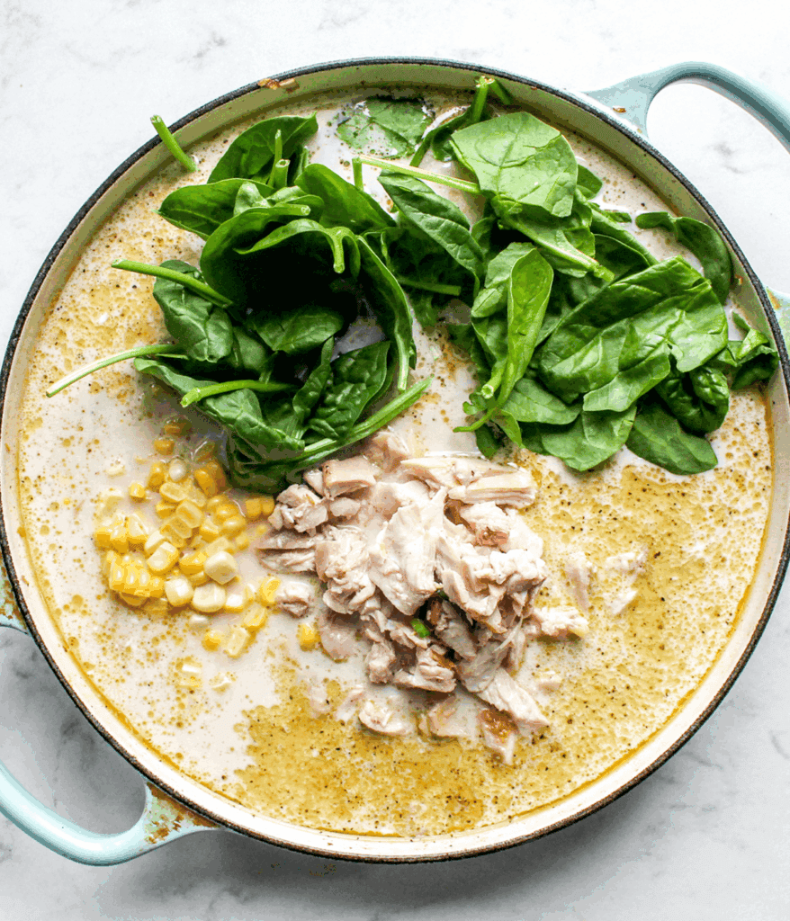 bowl of spicy coconut chicken soup