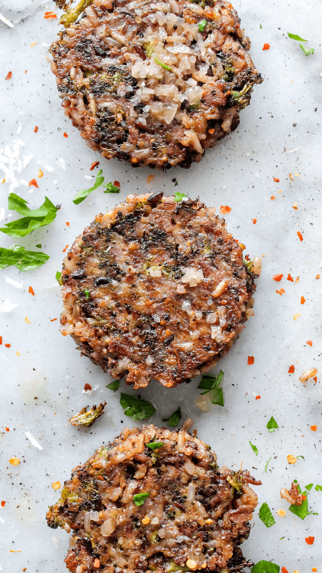 wild rice and broccoli cakes