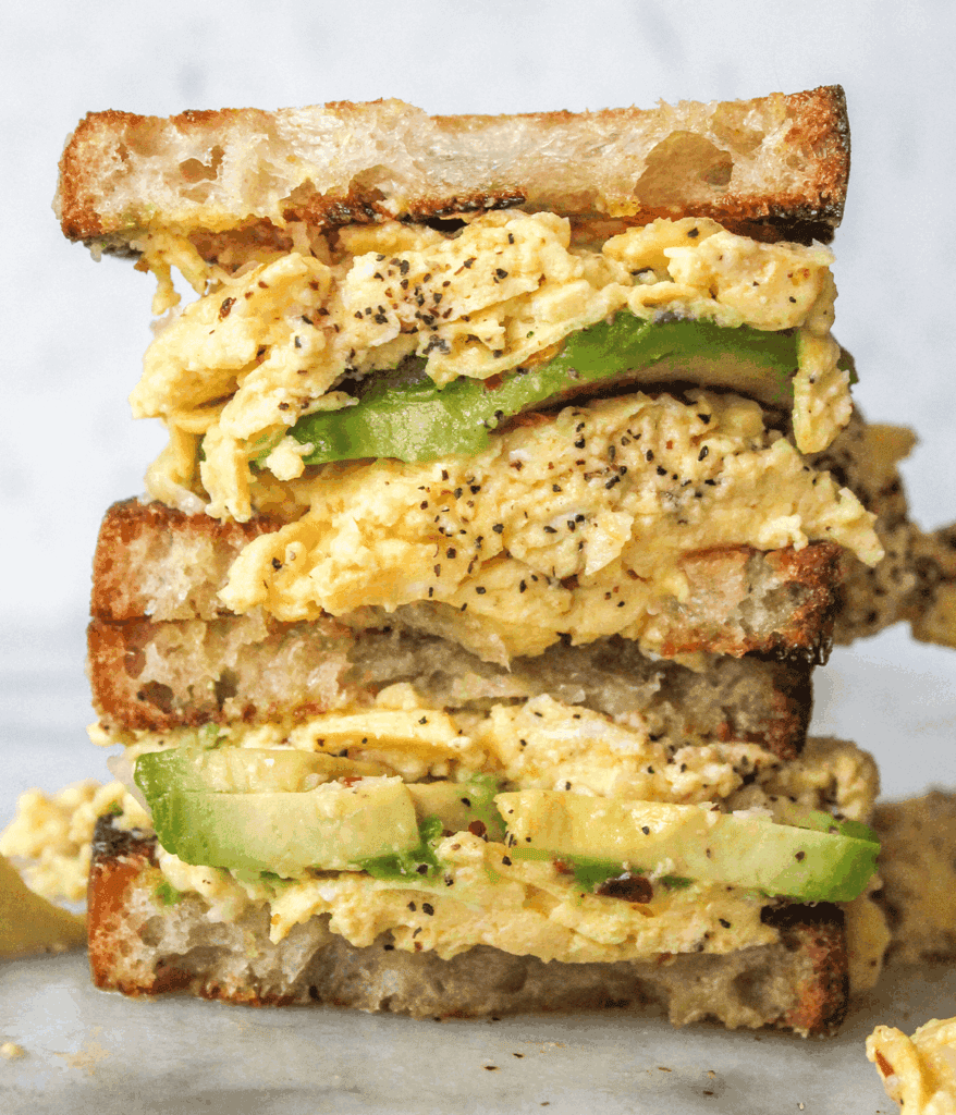 ricotta scramble sandwich