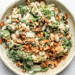 Green goddess salad in bowl
