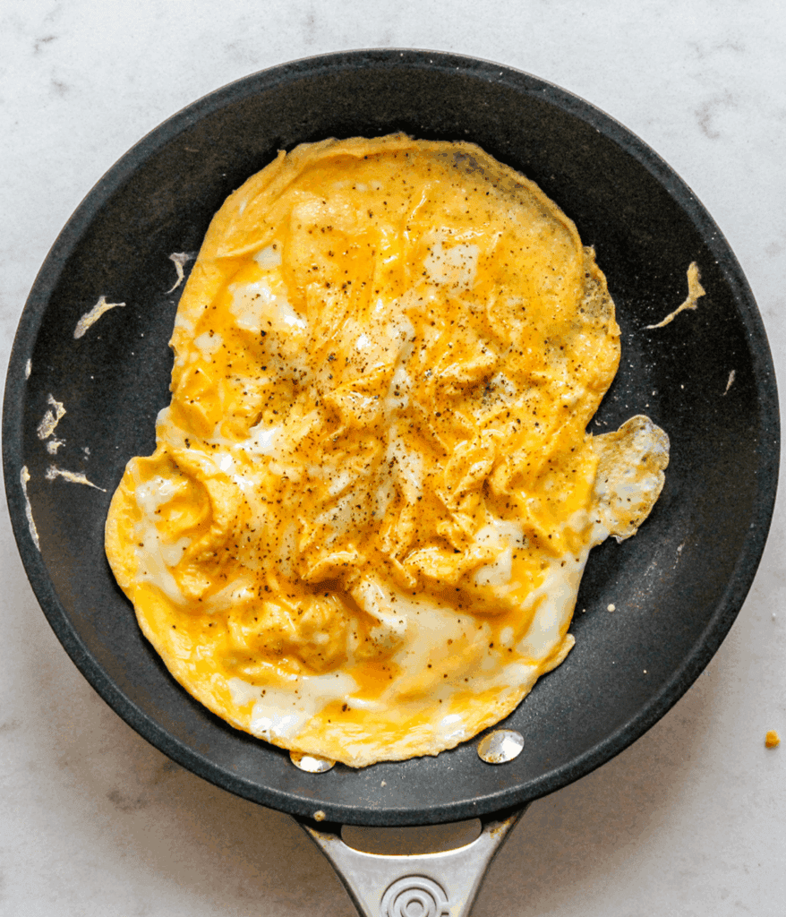 eggs for buffalo chicken breakfast burrito