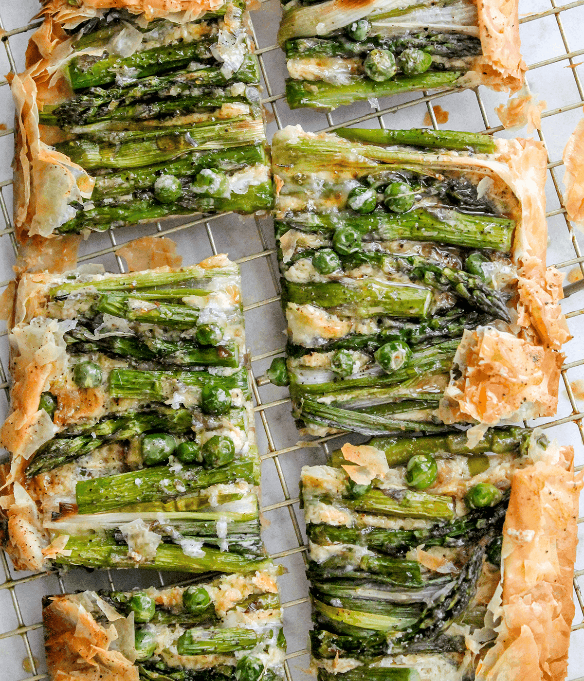 finished asparagus tart