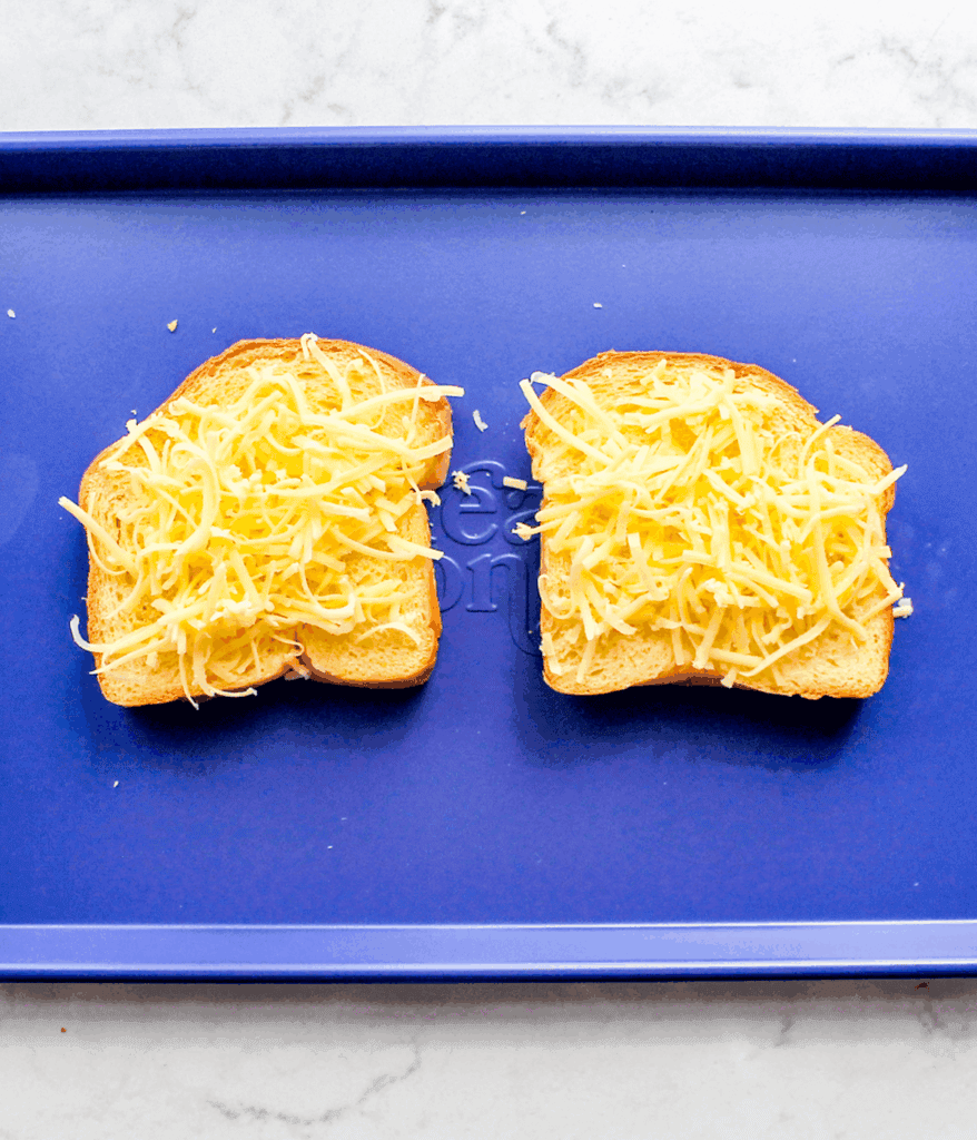 bread and cheese for a jalapeno tuna melt