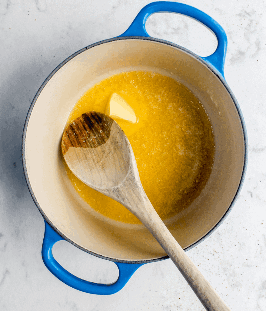 melted butter for asparagus tart