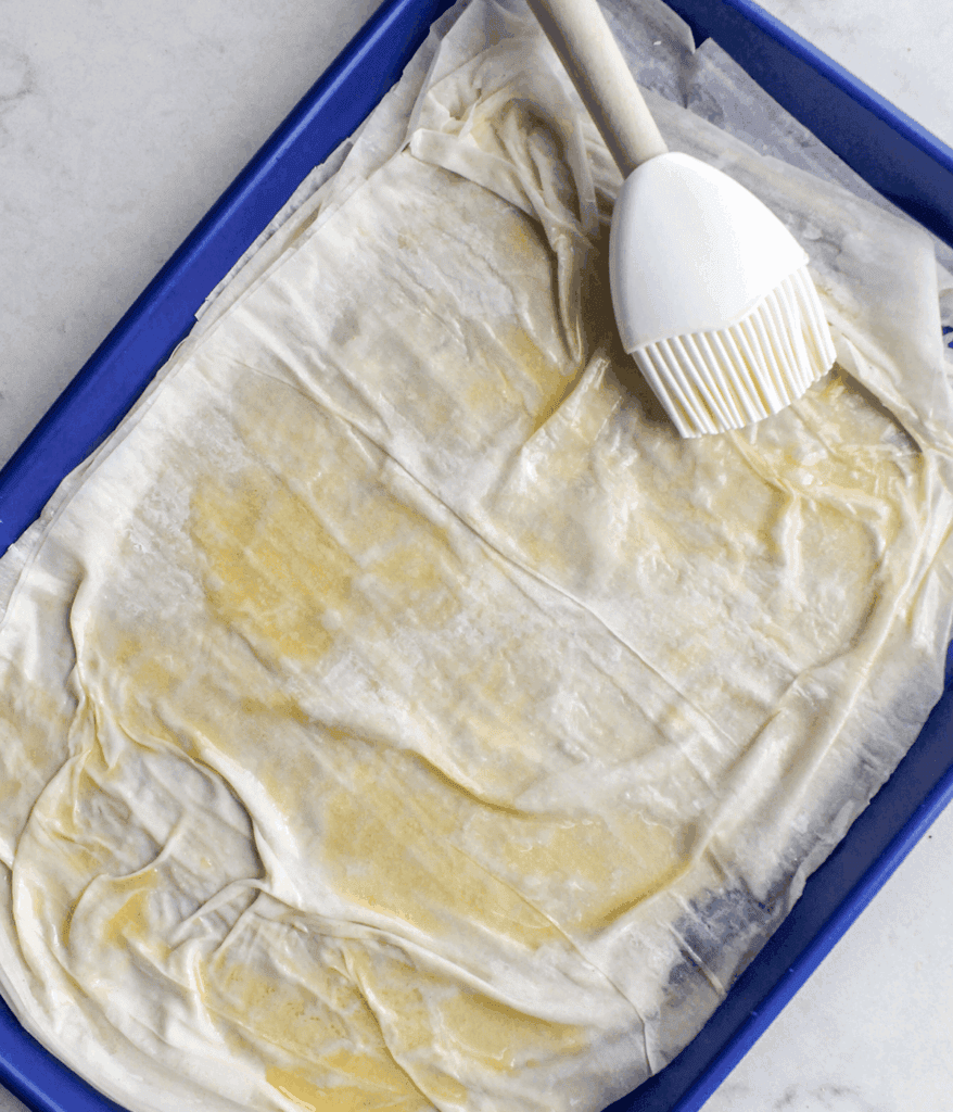 phyllo dough for asparagus tart