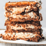 stacked Sundried tomato goat cheese grilled cheese 1