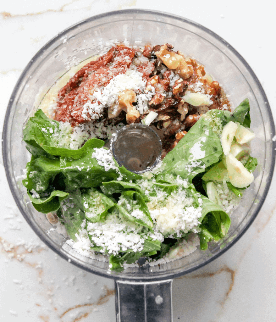 ingredients in food processor