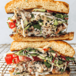 Stacked Spicy tuna burger