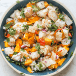 bowl of sea bass ceviche