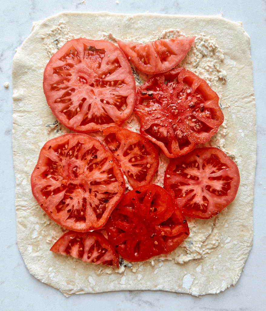 tomatoes on puff pastry for puff pastry tomato tart