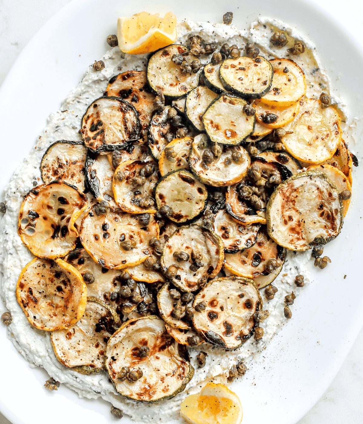 plate of Zucchini dip