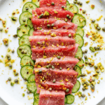 plate of tuna crudo