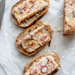 radish butter on toast