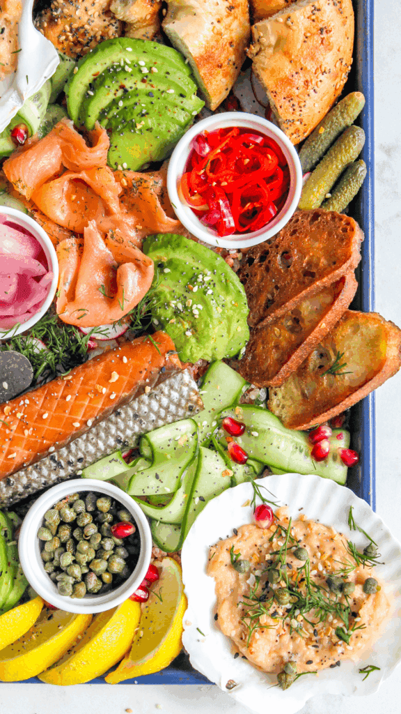 close up of Seacuterie Board