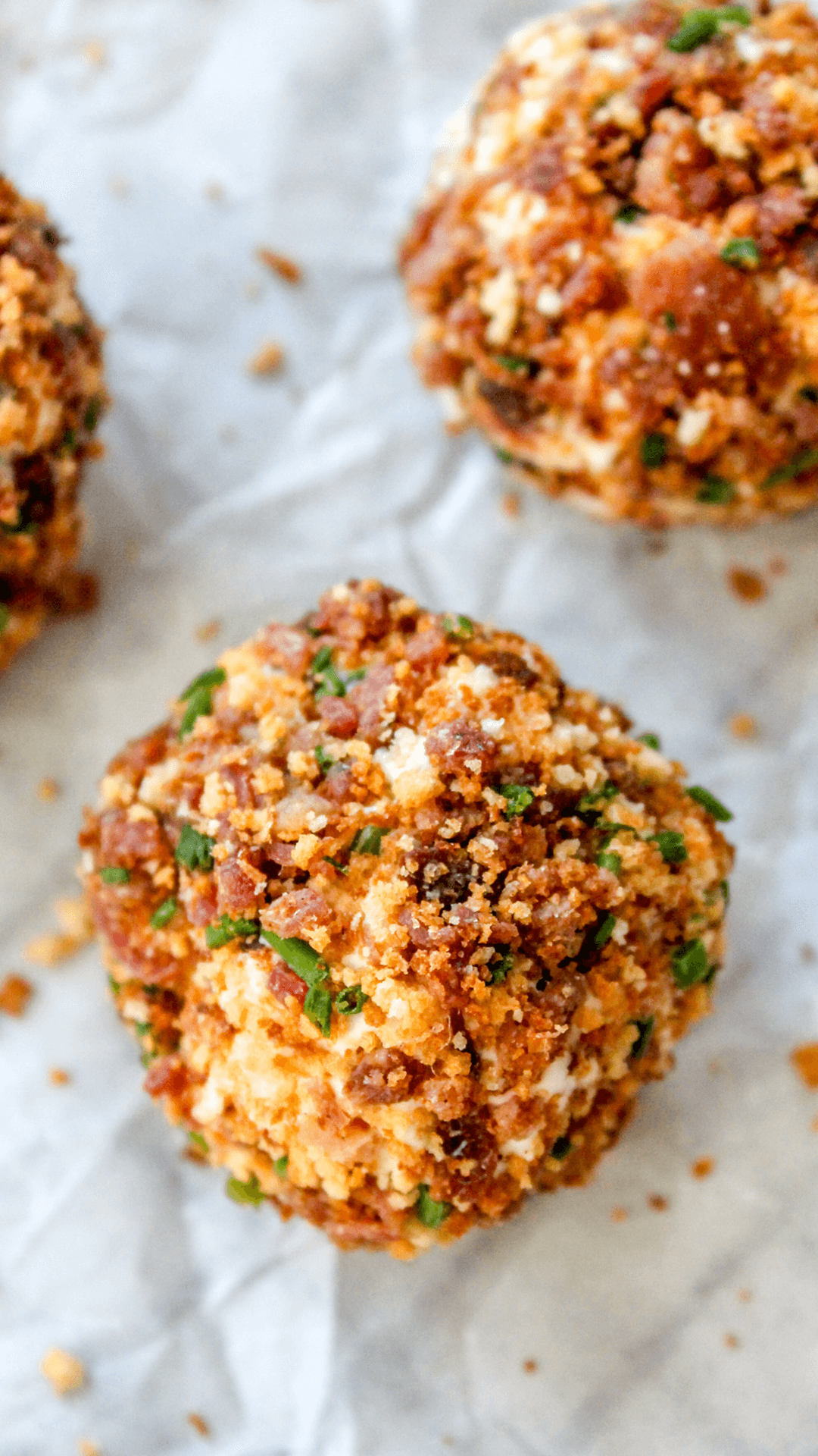close up of bacon jalepeno cheese balls