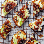 Cheesy Caramelized Onion & Apple Toasts