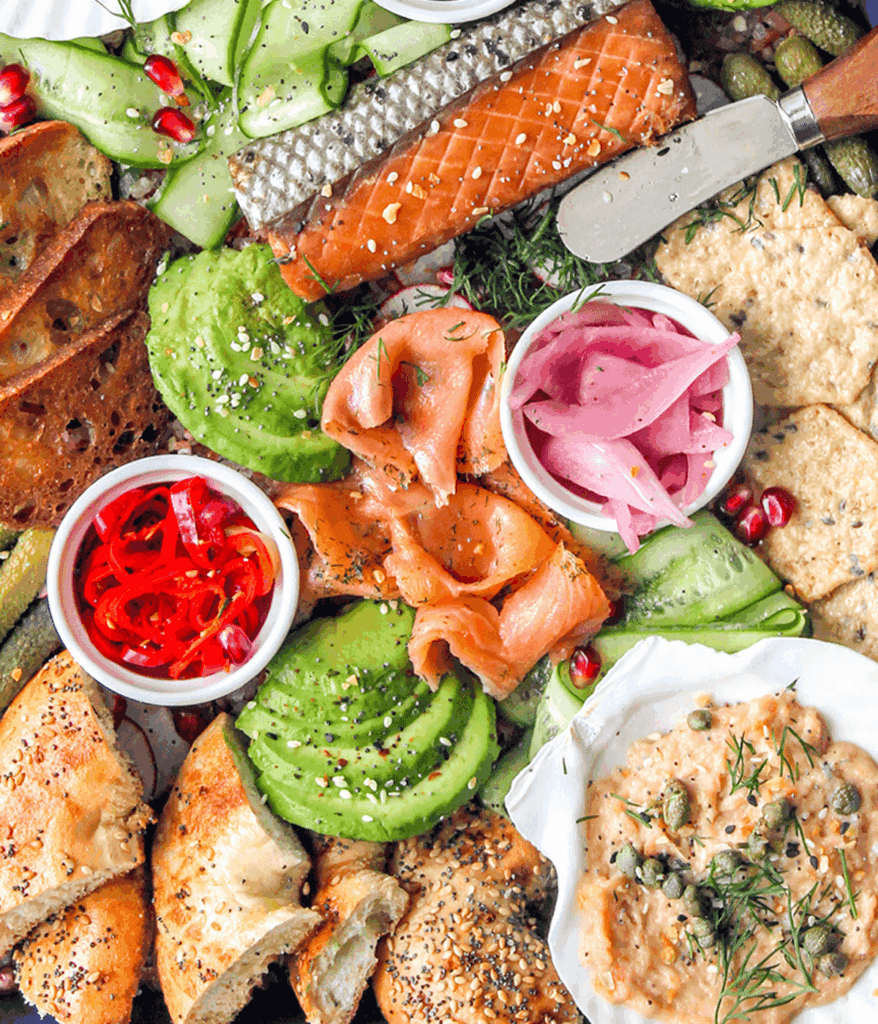 close up of Seacuterie Board
