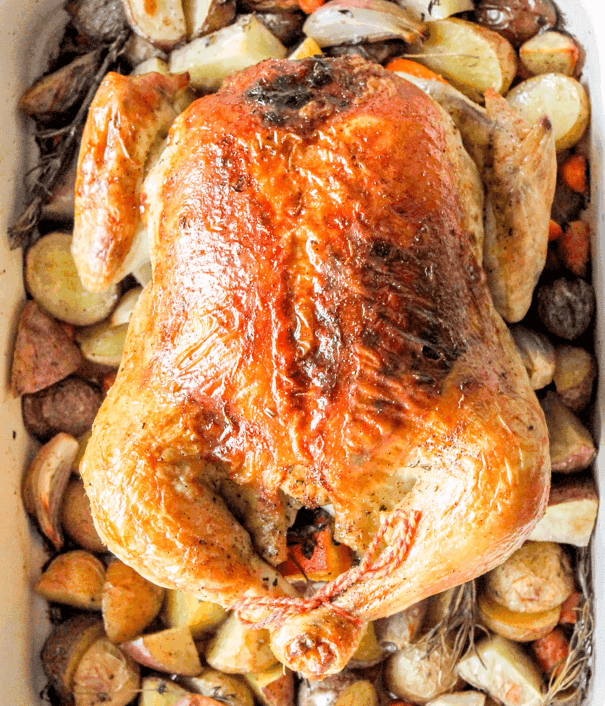 whole rosemary citrus roast chicken