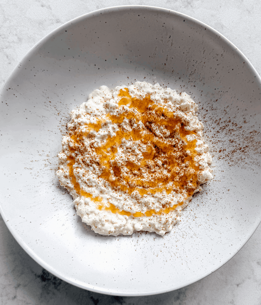 honey cottage cheese for apple pie cottage cheese breakfast bowl