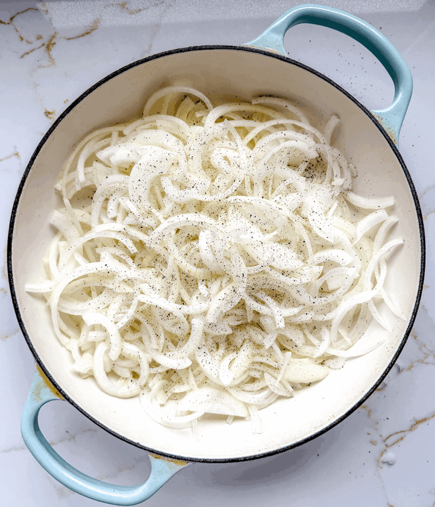 onions for grilled cheese mushroom sandwich