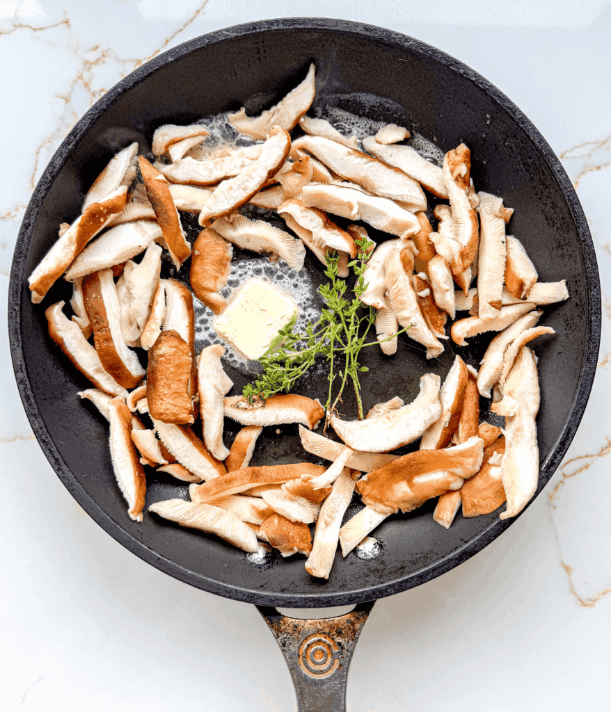 mushrooms for grilled cheese mushroom sandwich