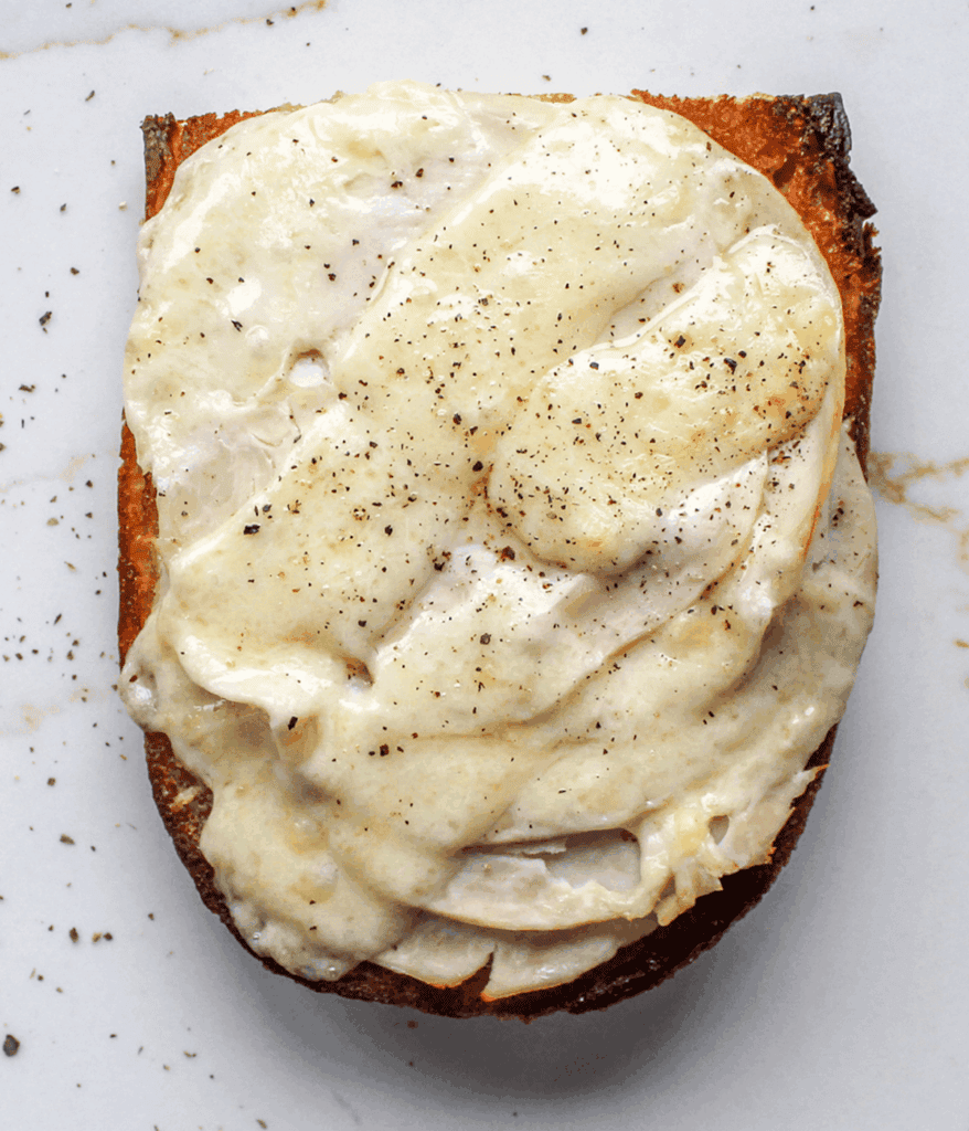 melted cheese on turkey grinder sandwich