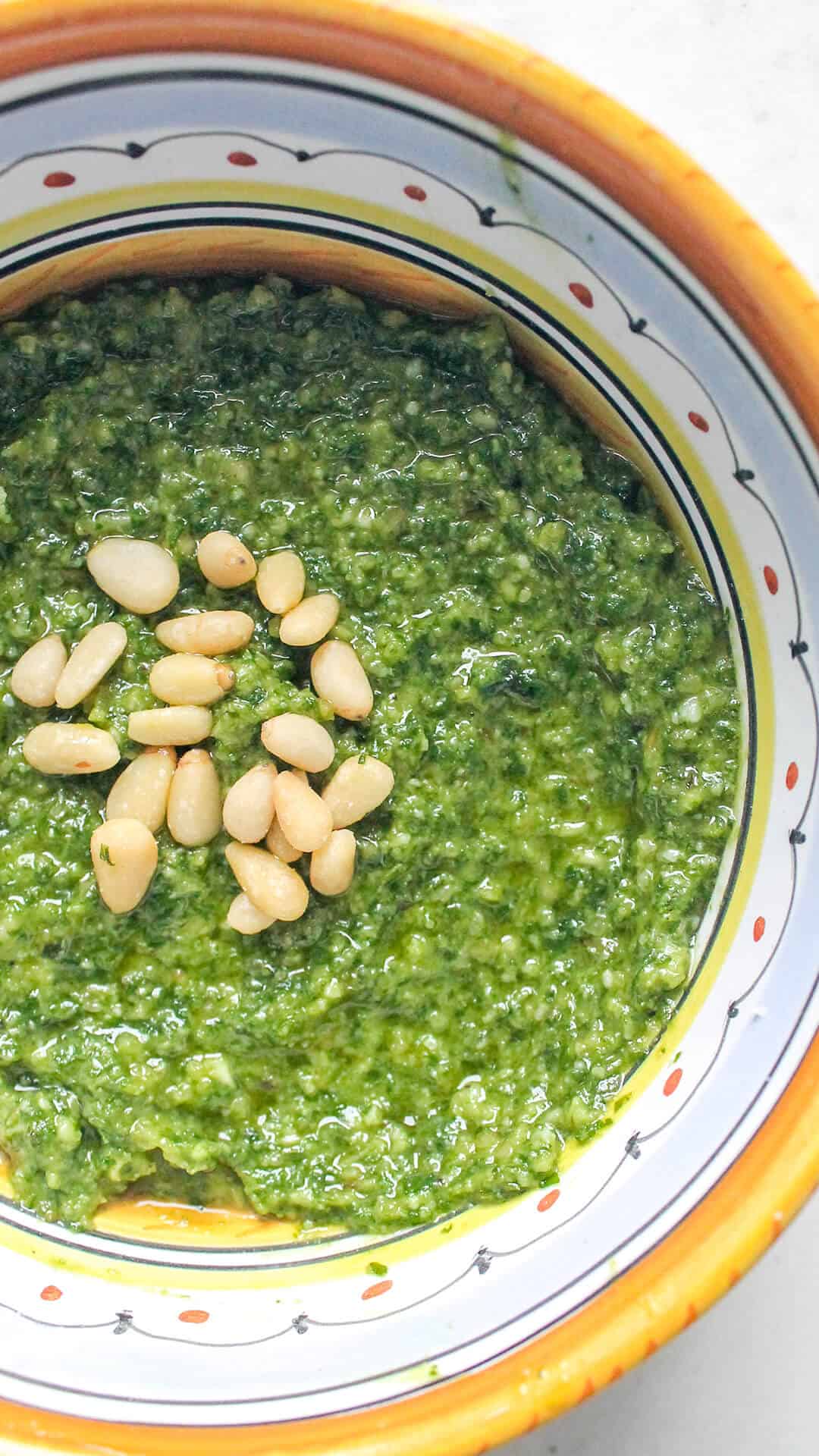 finished basil pesto