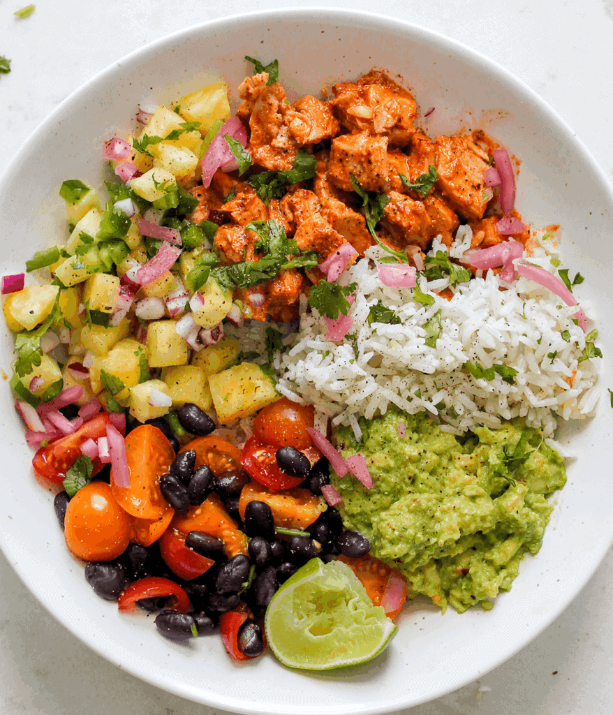 chipotle chicken bowls