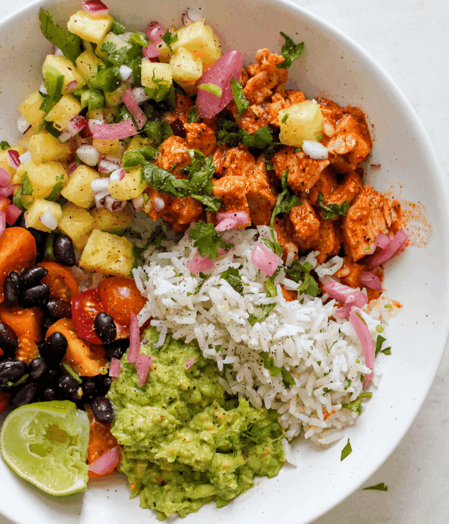 chipotle chicken bowls