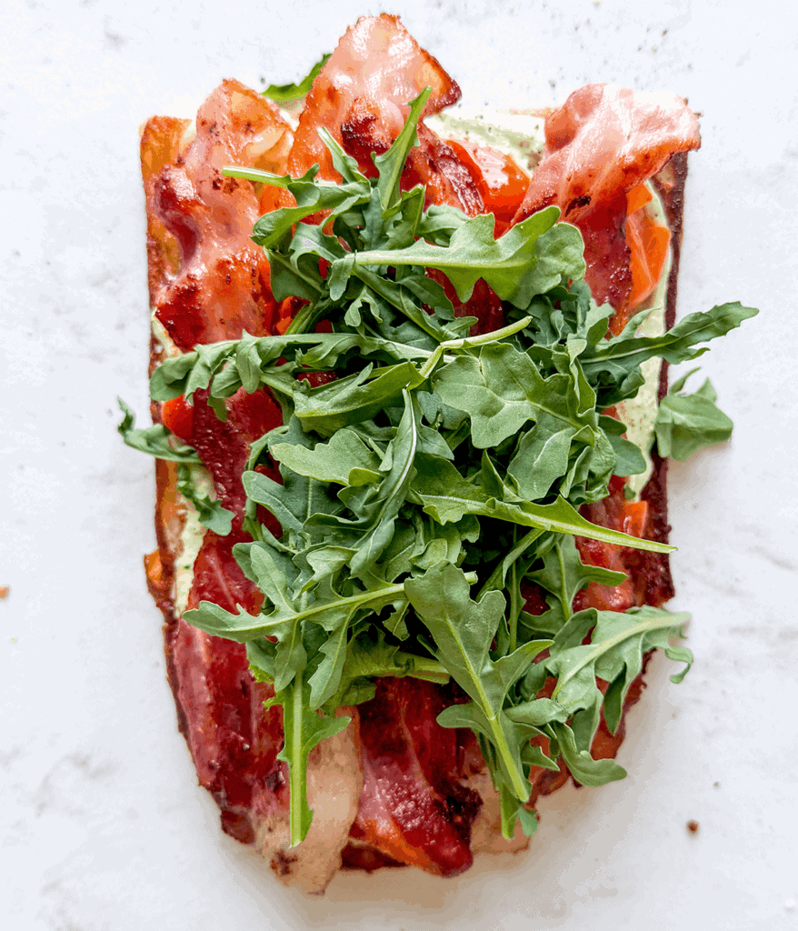 layered green goddess blt