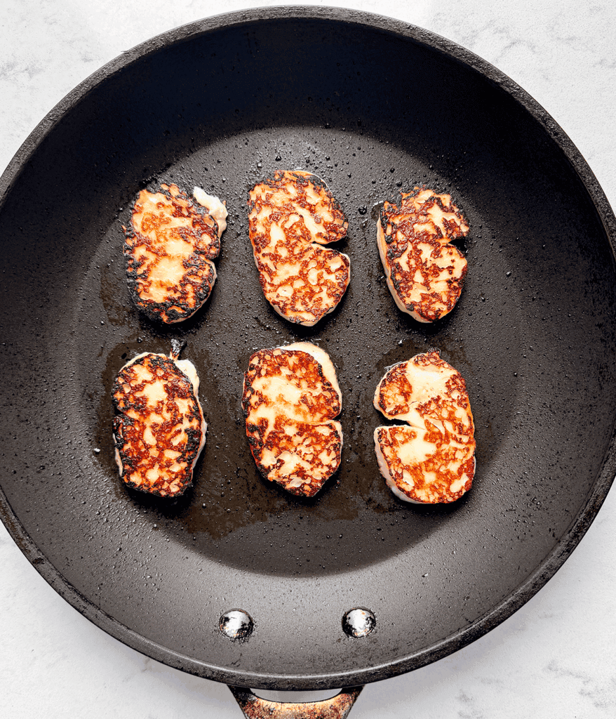 halloumi for watermelon halloumi salad