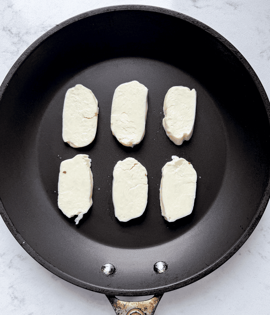 halloumi for watermelon halloumi salad