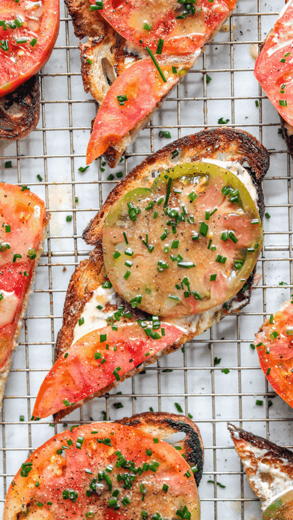 anchovy butter tomato toast